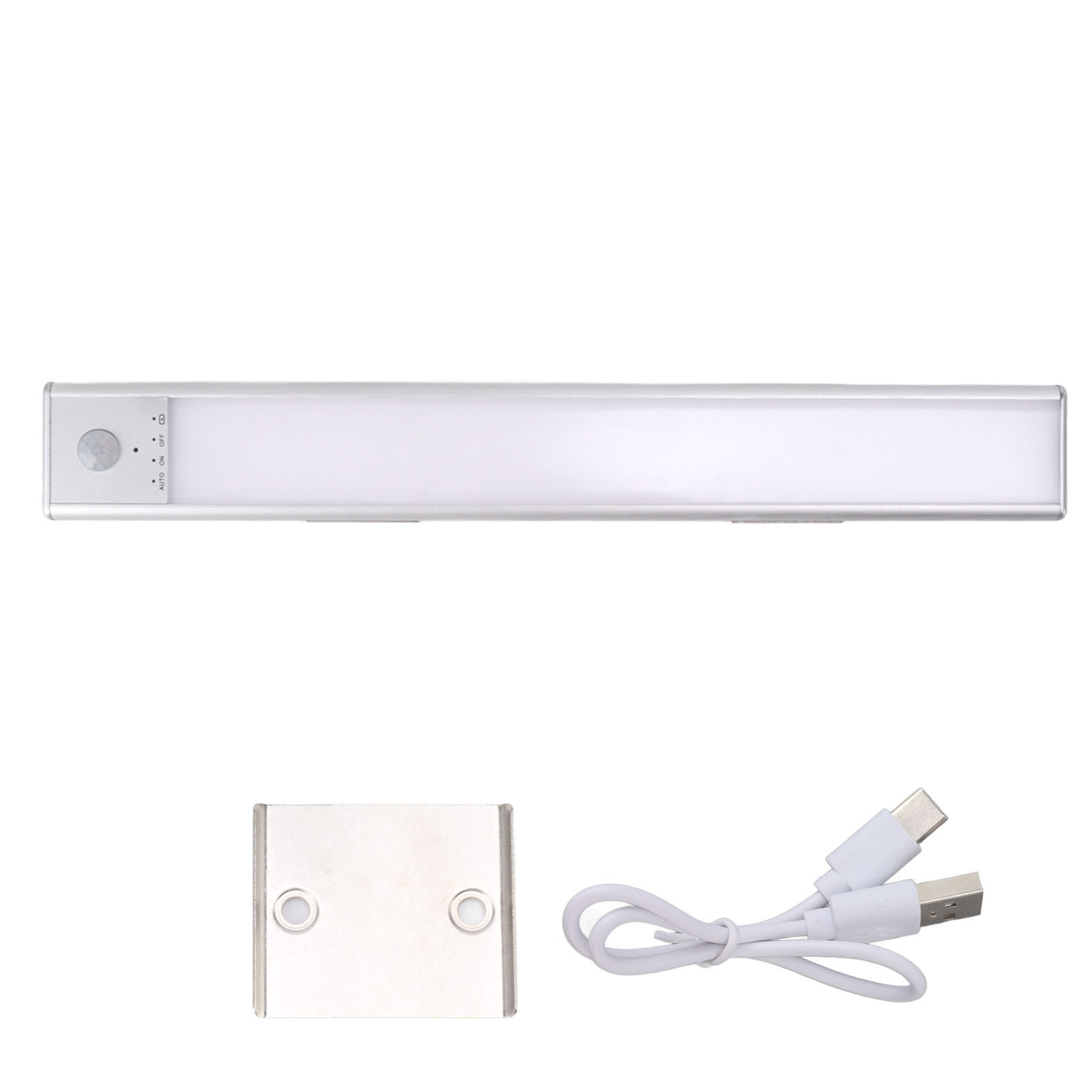 Wiederaufladbare Usb-c-schrankleuchte Mit Bewegungsmelder, 30 Cm Kabellose Smart-beleuchtung, 120° Abstrahlwinkel, 1100-mah-akku