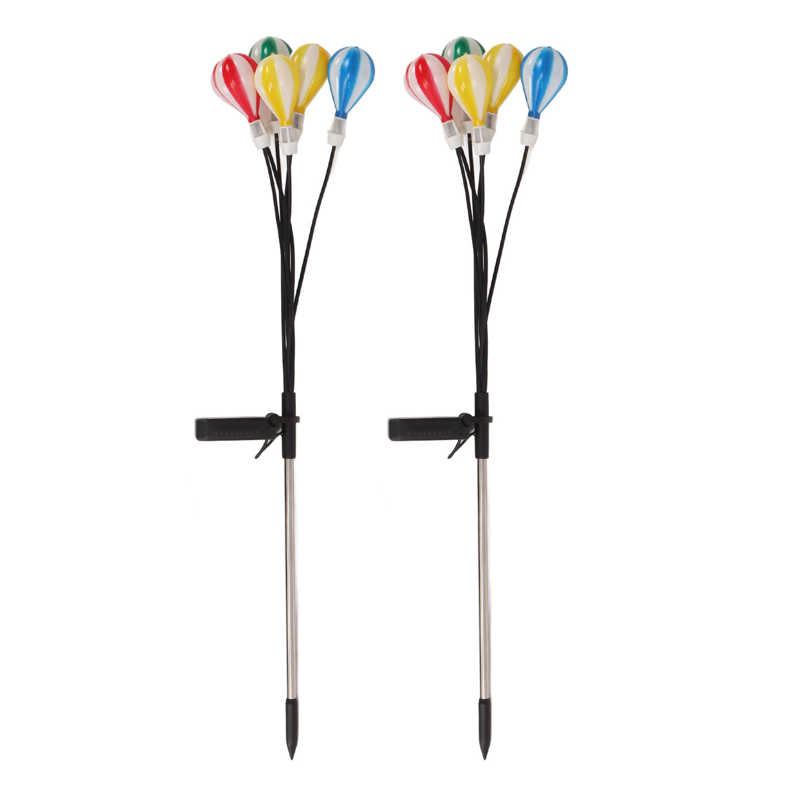 Sets Mehrfarbige Led-lichterketten Mit Glühwürmchen-solarbeleuchtung Für Garten, Teich Und Terrasse – Einfache Installation