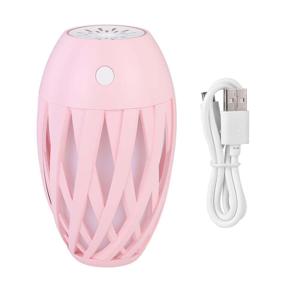 Mini-luftbefeuchter (300 Ml) Mit Usb-anschluss – Leise – Mehrfarbige Led-dekorationslampe Mit Ventilator Und Stimmungslicht Fürs Schlafzimmer – Rosa