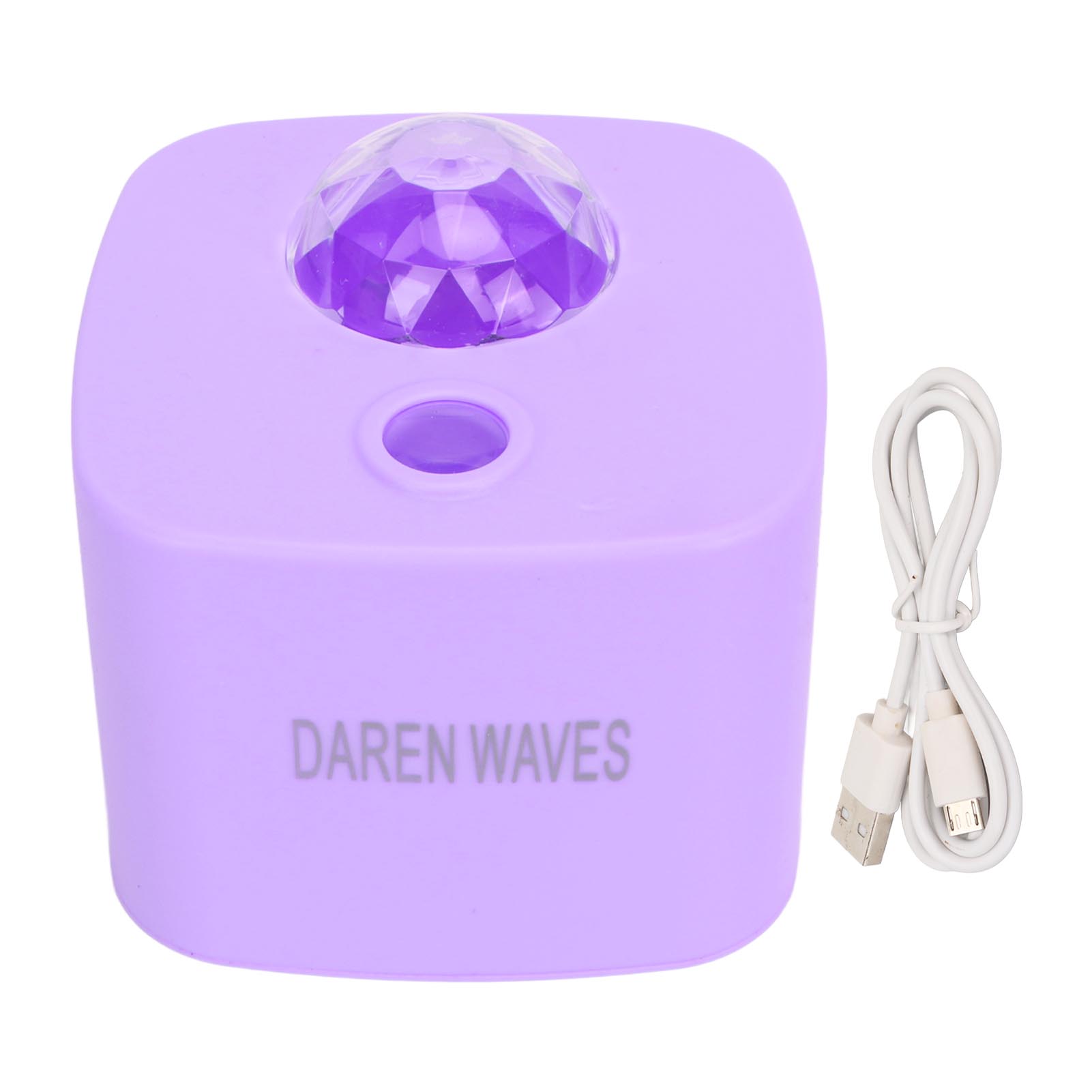 Nachtprojektor „ozeanwellen“ Mit Sternen, Usb-led-lampe Für Schlafzimmer, Partys Und Romantische Atmosphäre, Lila