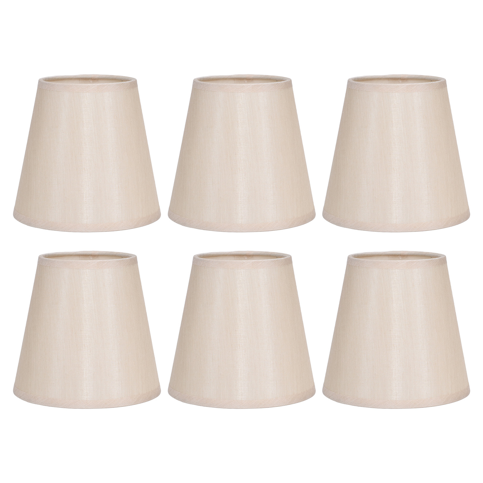 Stofflampenschirme Für E14-kronleuchter – 6er-set, Modern Und Elegant Für Wand- Oder Tischlampen