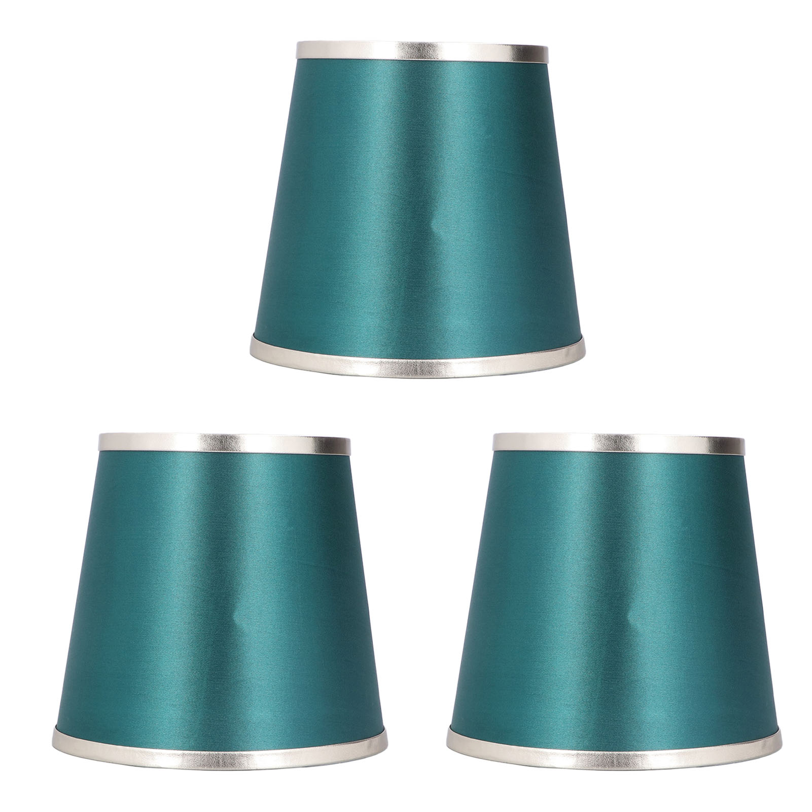 Aufsteckbarer, Zylinderförmiger Lampenschirm Aus Stoff Für Kronleuchter Oder Tischlampen, 15 X 14 X 11 Cm, Mit Glühbirnenabdeckung