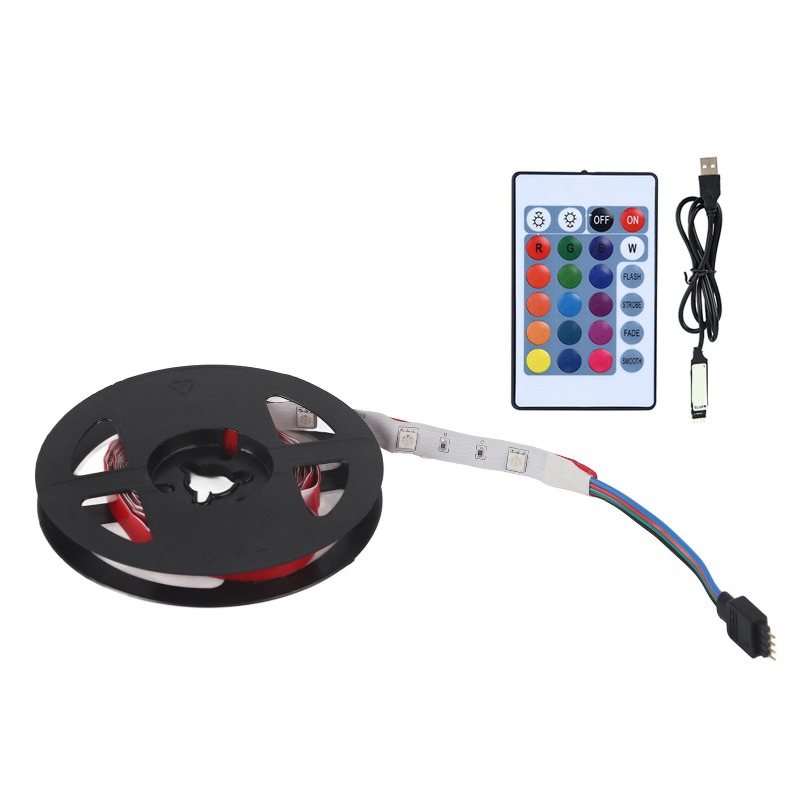 Rgb 5050 Usb 5v Led-streifen, 1 Meter, 30 Leds Für Tv-beleuchtung Und Inneneinrichtung