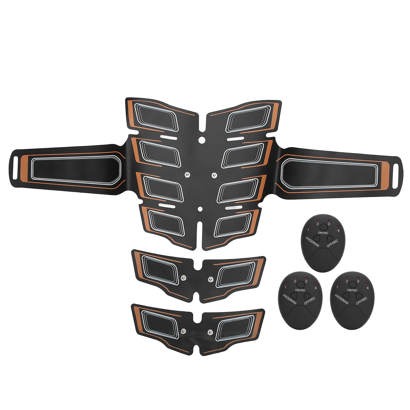 Ems-pflaster Für Die Bauchmuskulatur – Muskelstimulator-aufkleber, Fitness-orange