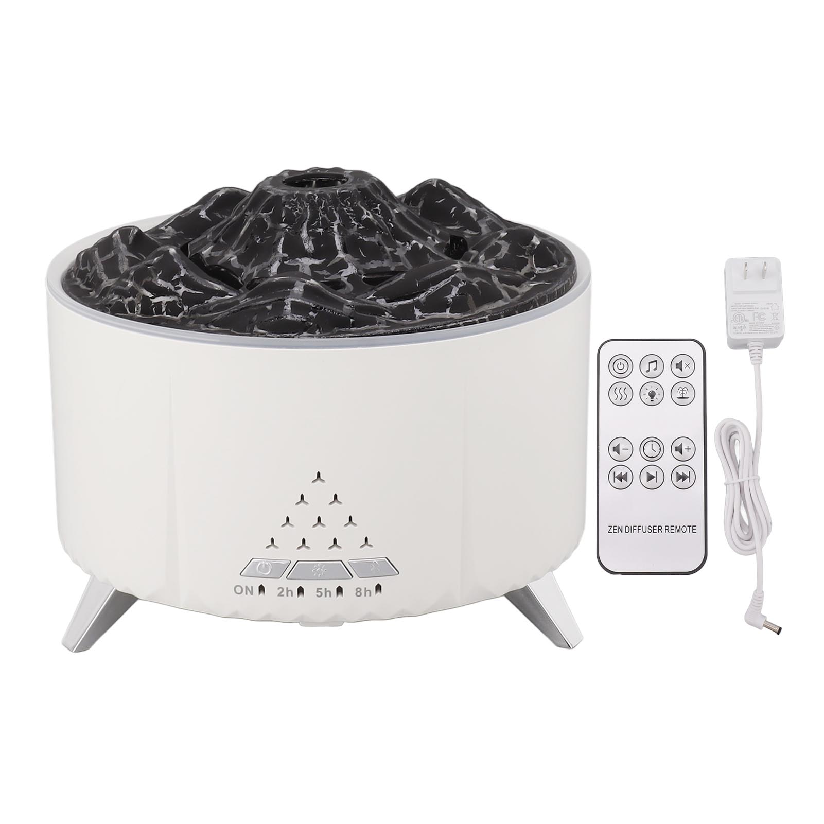 350-ml-bluetooth-diffusor Für Ätherische Öle Im Vulkan-design, Us-stecker, 100–240 V