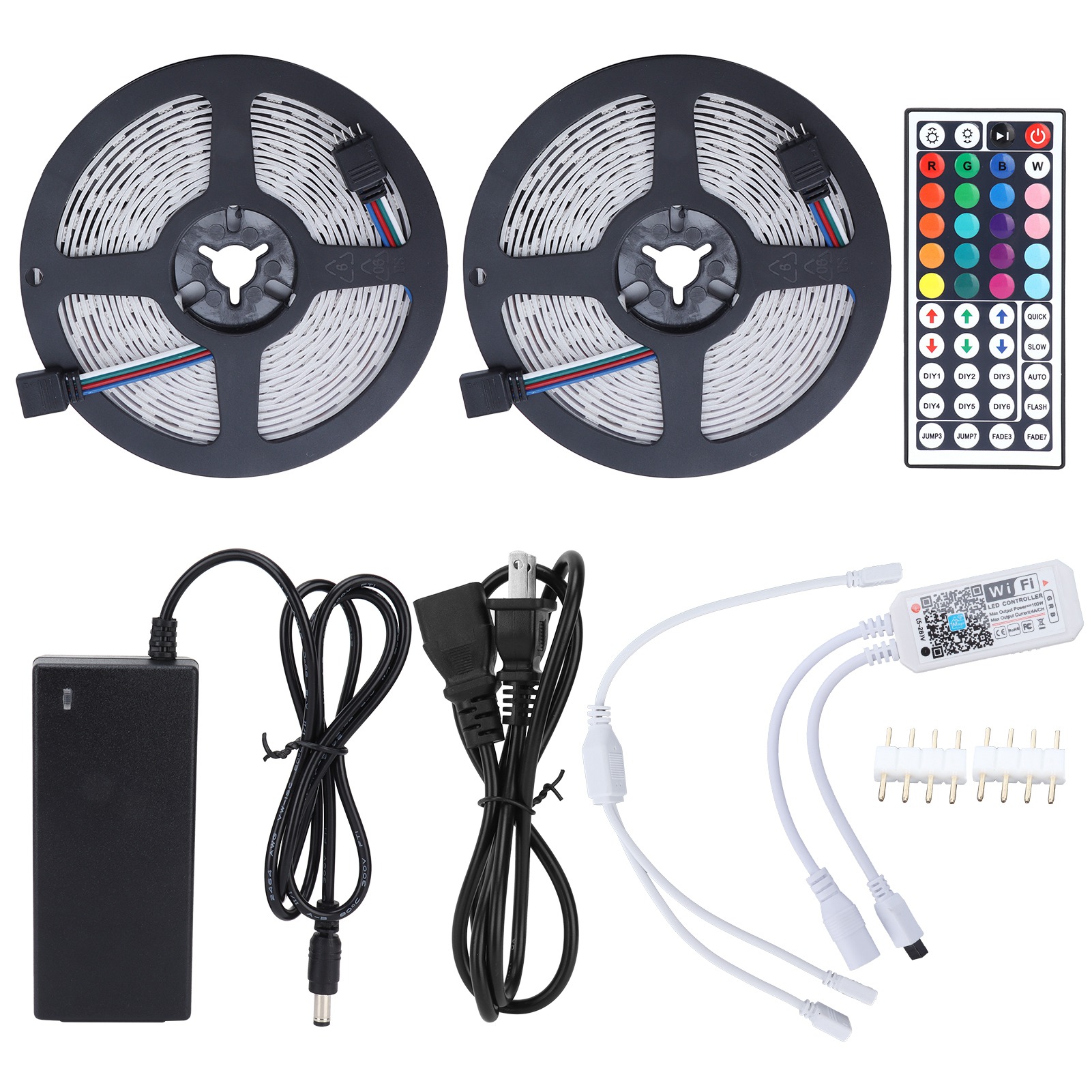 10 M Rgb-led-streifen Mit 600 Leds, Wlan-steuerung, Dimmbar, 12 V, Mehrfarbig, Für Die Innendekoration