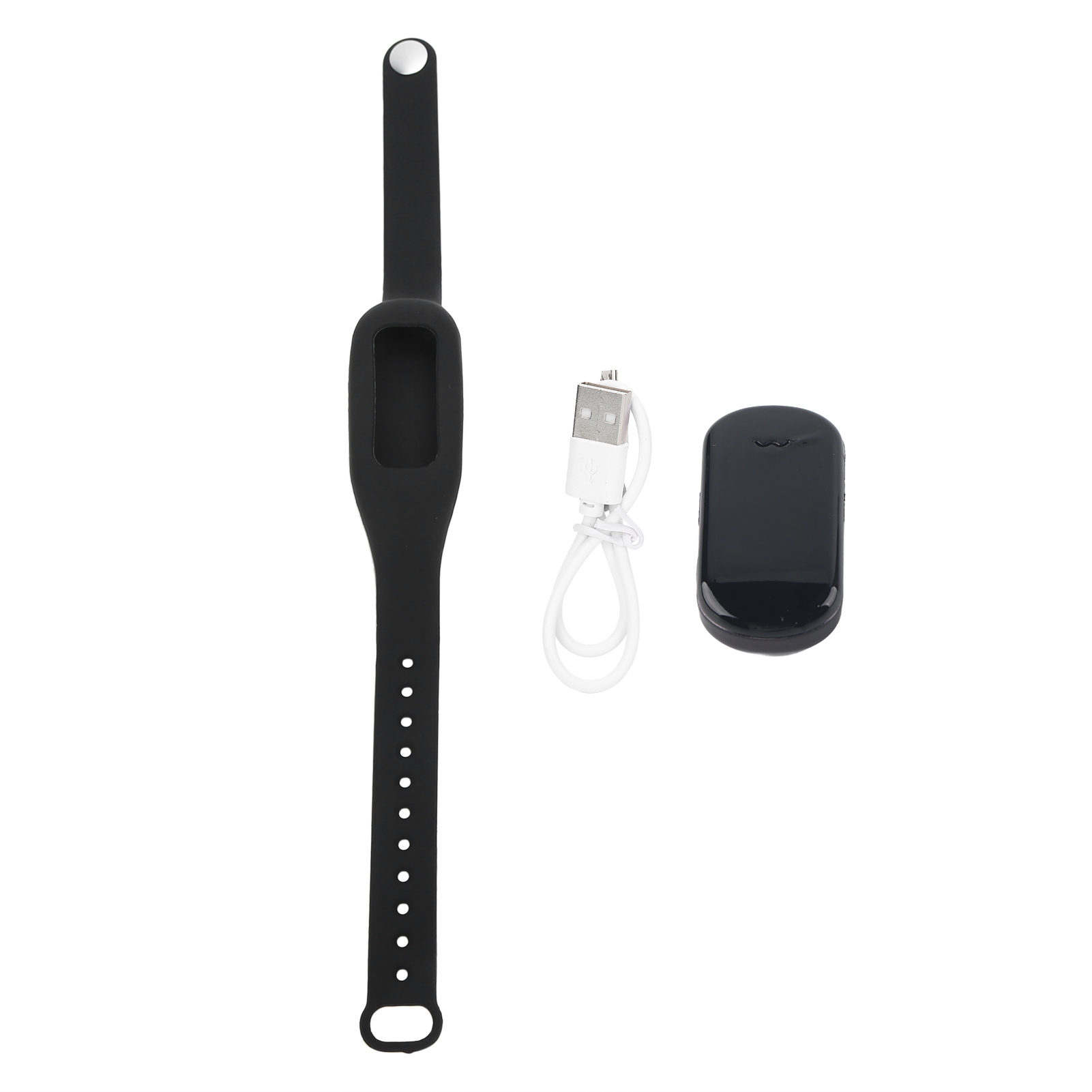 Intelligentes Anti-schnarch-armband Mit Usb-ladefunktion – Schwarz – Verstellbares Schlafgerät