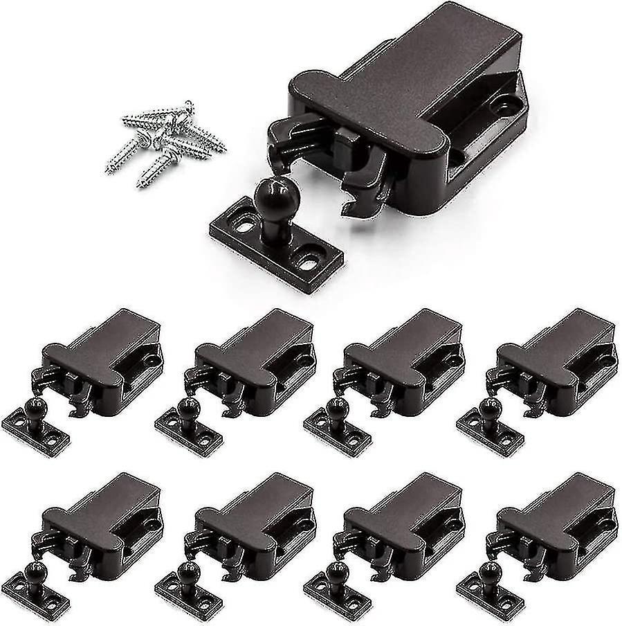 Set Mit 8 Druckriegeln, Sicherheits-berührungsriegeln, Rückprall-druckriegeln, Automatischer Verriegelungsvorrichtung, Öffnungsverriegelung, Berührungsriegel Für Schublade, Schrank, Schlafzimmer.