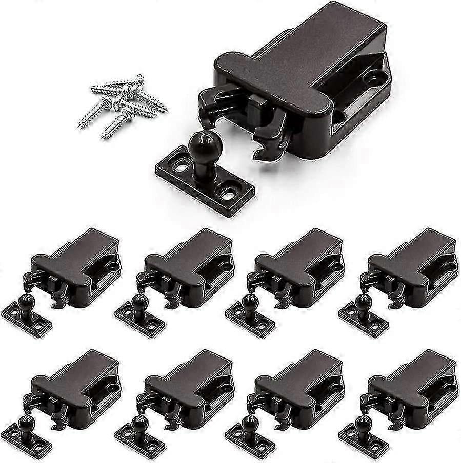 Set Aus 8 Berührungsempfindlichen Druckknopfriegeln, Selbstverriegelnden, Federbelasteten Sicherheitsriegeln, Öffnungsschlössern Für Schubladen, Schränke Und Schlafzimmerschränke.