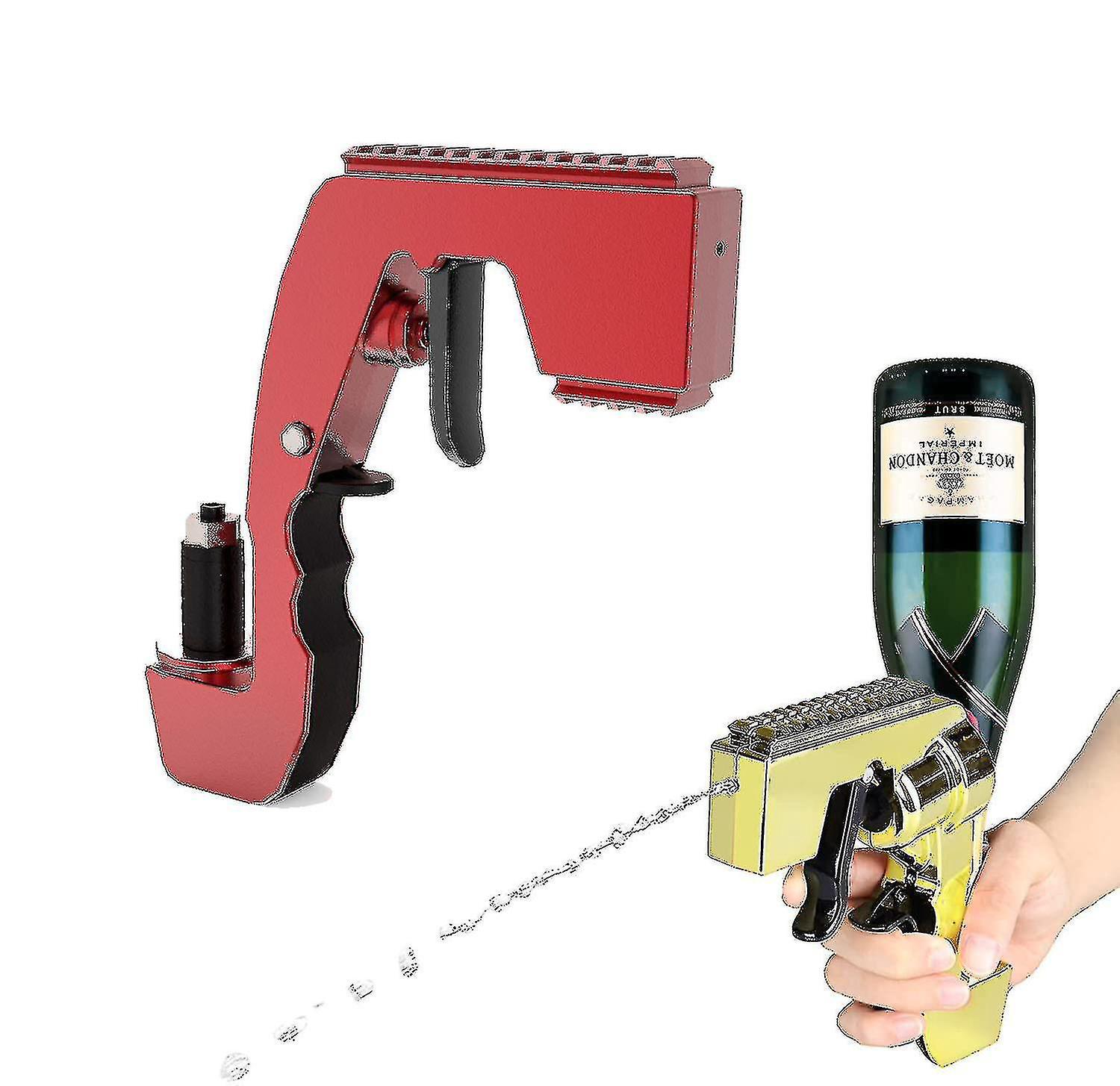 Champagnerkanone, Bierkanone, Spirituosenkanone, Hochwertige Rote Flasche