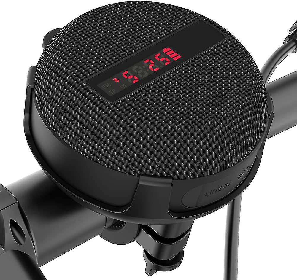Bluetooth-lautsprecher Für Fahrräder, Tragbarer Inwa-lautsprecher, Akkuanzeige Und Eingebautes Mikrofon, Wasser- Und Staubdicht Für Radfahren, Duschen, Strand Und Wandern.
