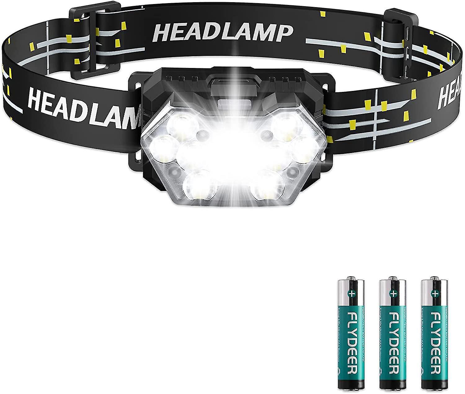 Wasserdichte Stirnlampe, 12000 Lumen, Wiederaufladbar, 9 Leds