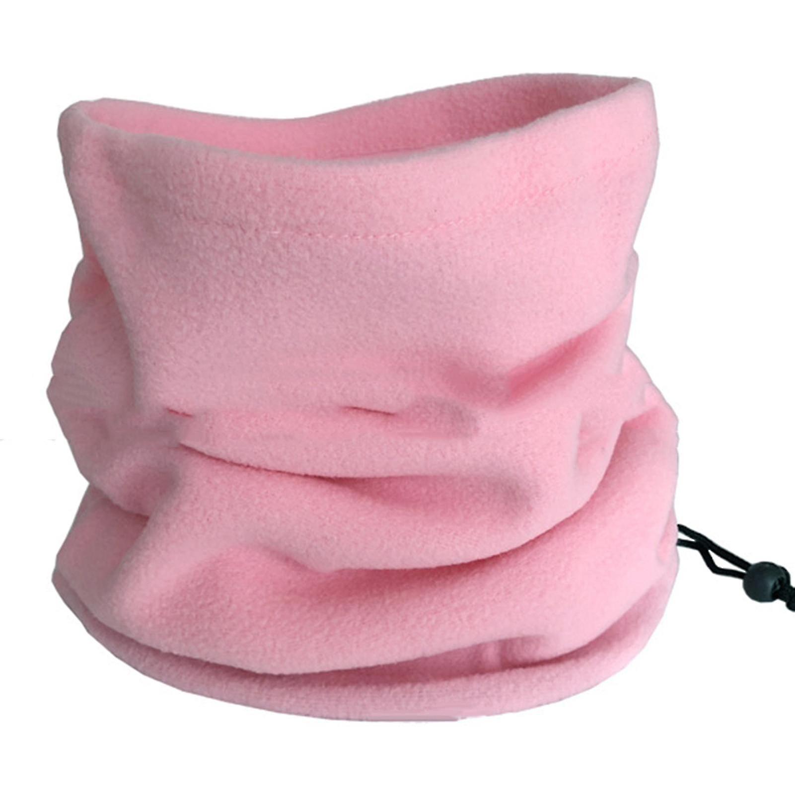 Unisex-nackenwärmer Aus Weichem Und Dickem Rosa Fleece, Einfarbig, Für Den Winter.
