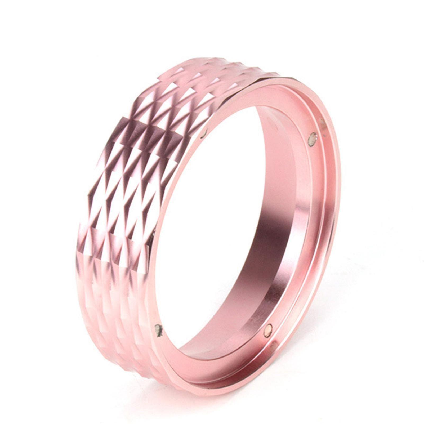 Magnetischer Dosierring Mit Auslaufschutz, Aus Aluminiumlegierung, Espresso-dosiertrichter – 58 Mm – Rosa