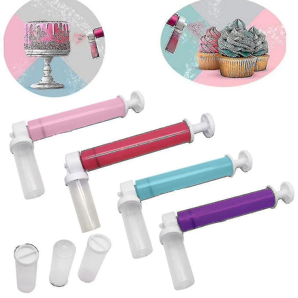 Tortenfarbpistole, Airbrush, Tortenfarbsprühgerät, Handsprühgerät, Tortendekoration, Küche, Backen, Rosa