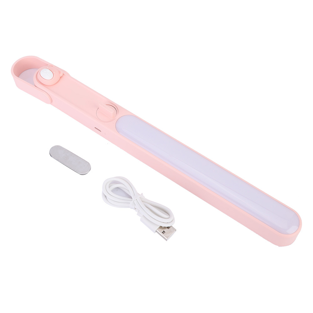 Tragbare 5-w-led-schrankleuchte In Rosa, Usb-ladefunktion Und Magnetische Befestigung, Energiesparend Für Die Innenbeleuchtung