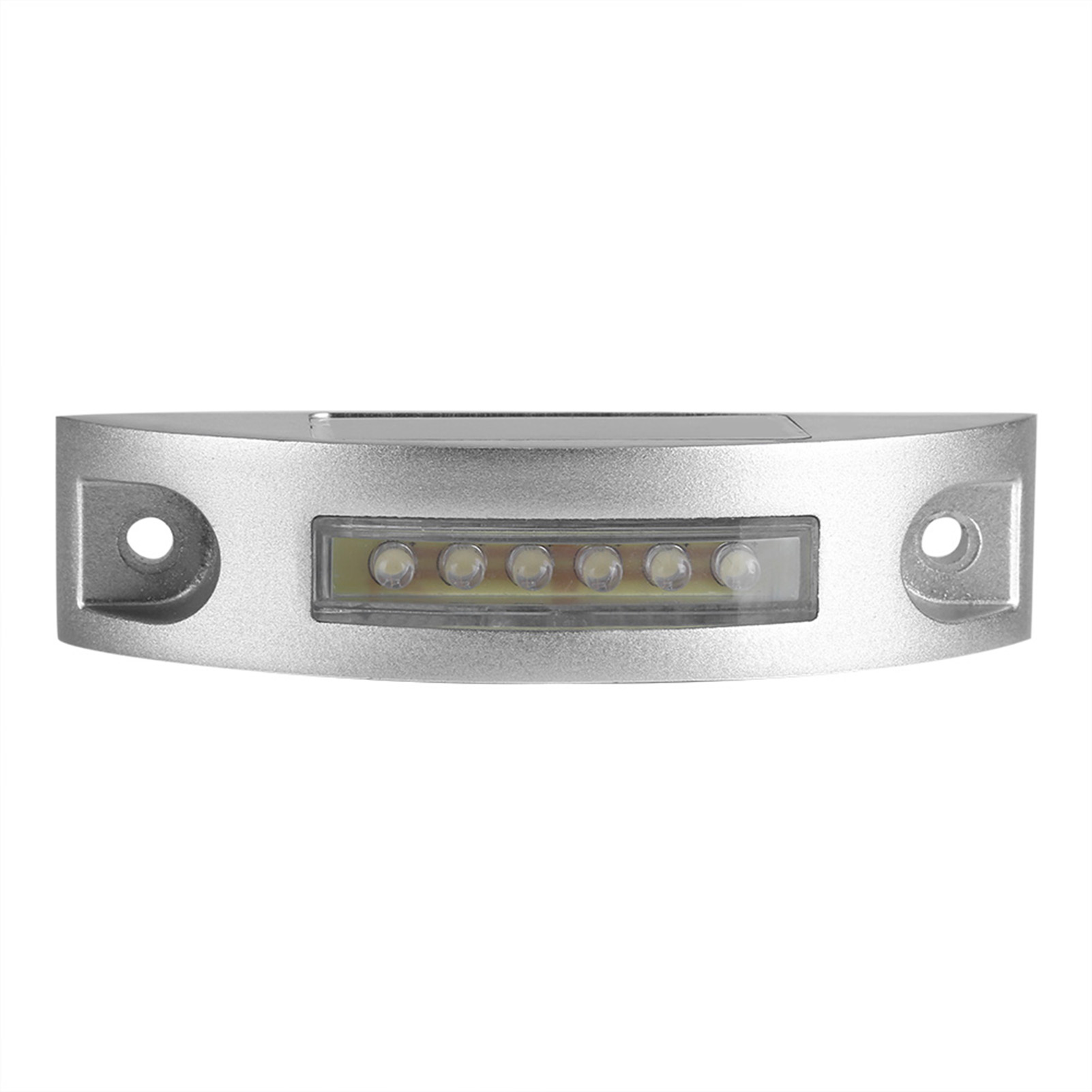 Solarbetriebene 6-led-einfahrtsleuchte Aus Aluminium, Wasserdicht, Rotes Weglicht