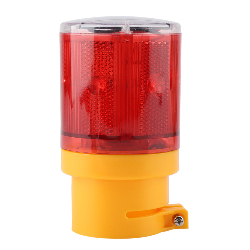 Solarbetriebene Led-notblitzleuchte Mit Blinksignal Und Sicherheitsalarm (rot)