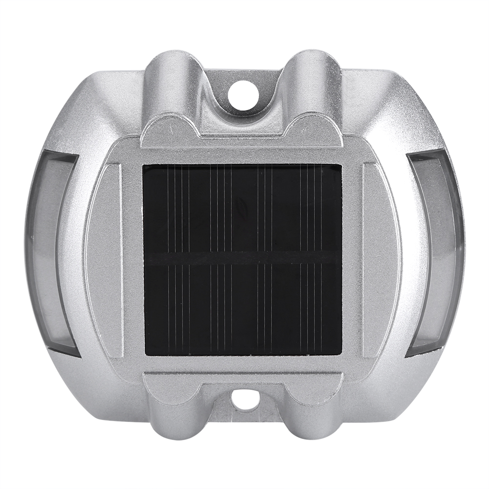 Solarbetriebener Außenstrahler Mit 6 Leds, Aus Aluminium, Wasserdicht, Für Einfahrten Und Gärten, Rot