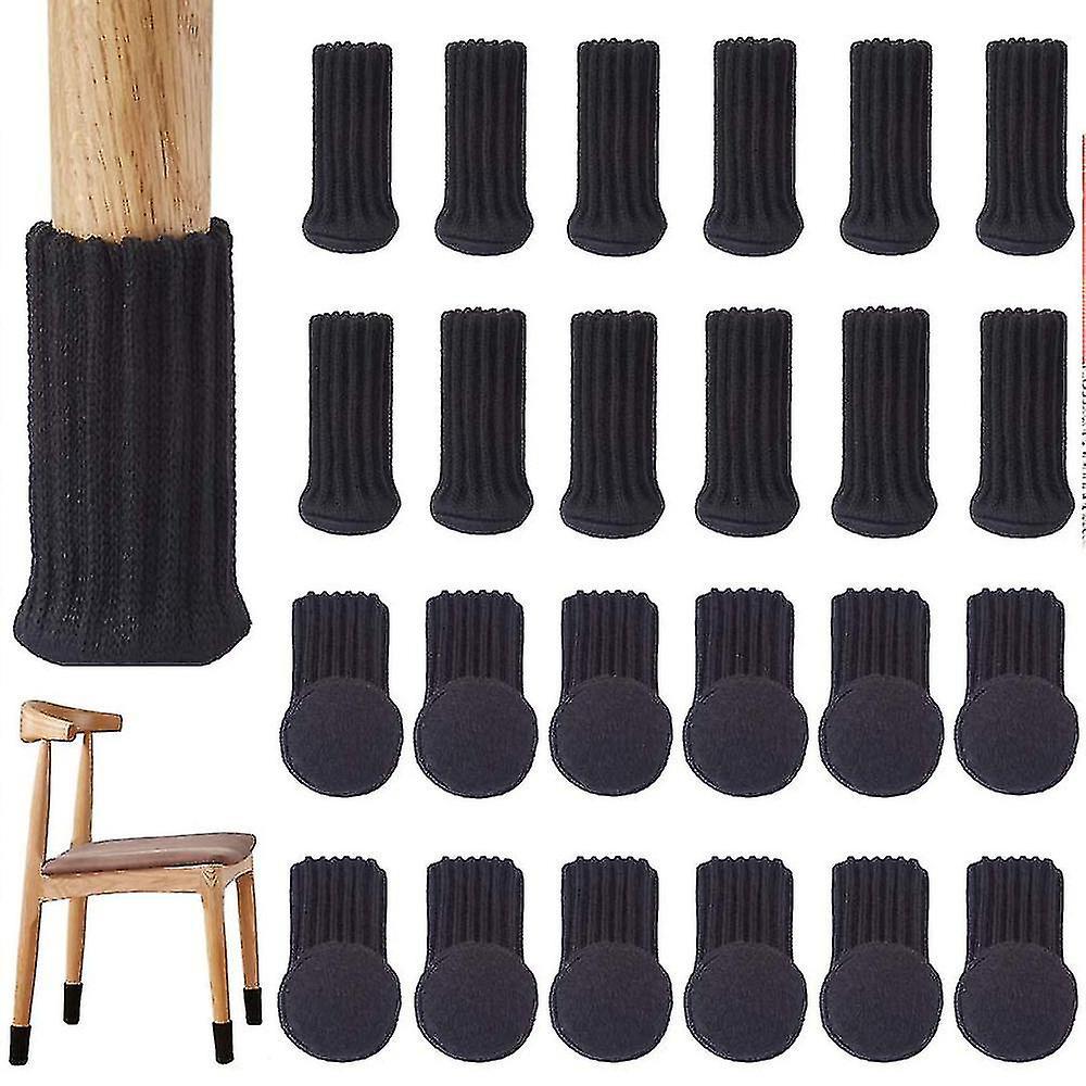Packung Mit 24 Elastischen, Rutschfesten Hochstuhlsocken, Schwarz