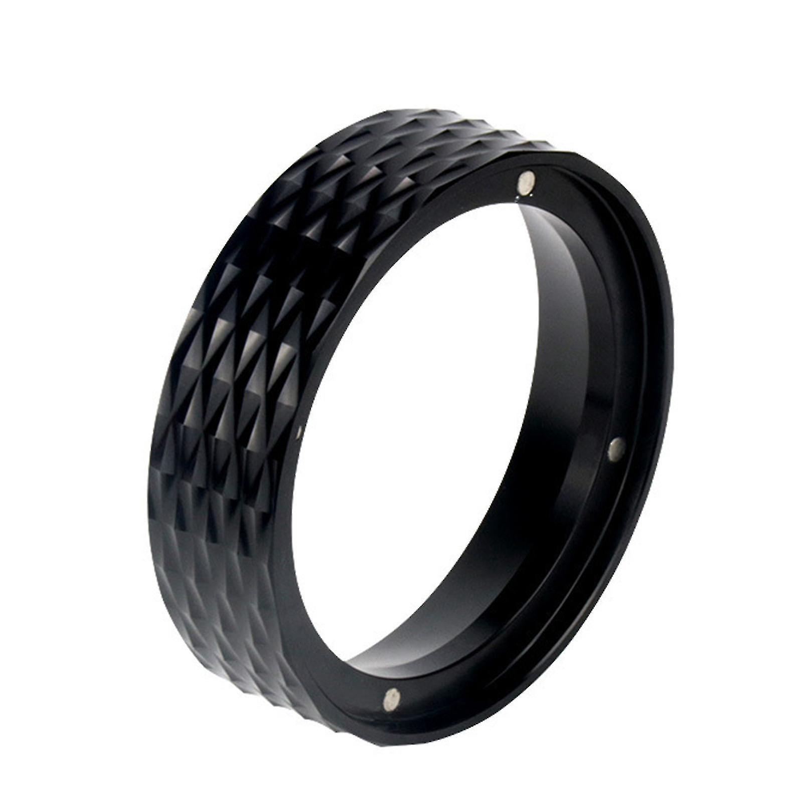 Magnetischer Dosierring Mit Auslaufschutz, Aus Aluminiumlegierung, Espresso-dosiertrichter – 53 Mm – Schwarz