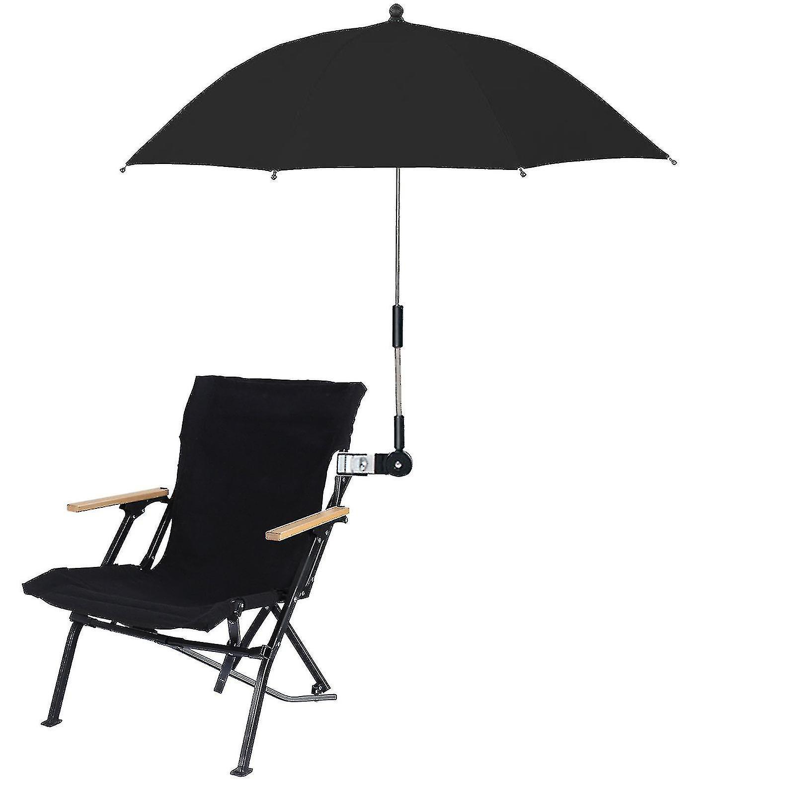 Stuhlschirm Mit Universalklemme Und Clip, 360° Verstellbar, Schwarz