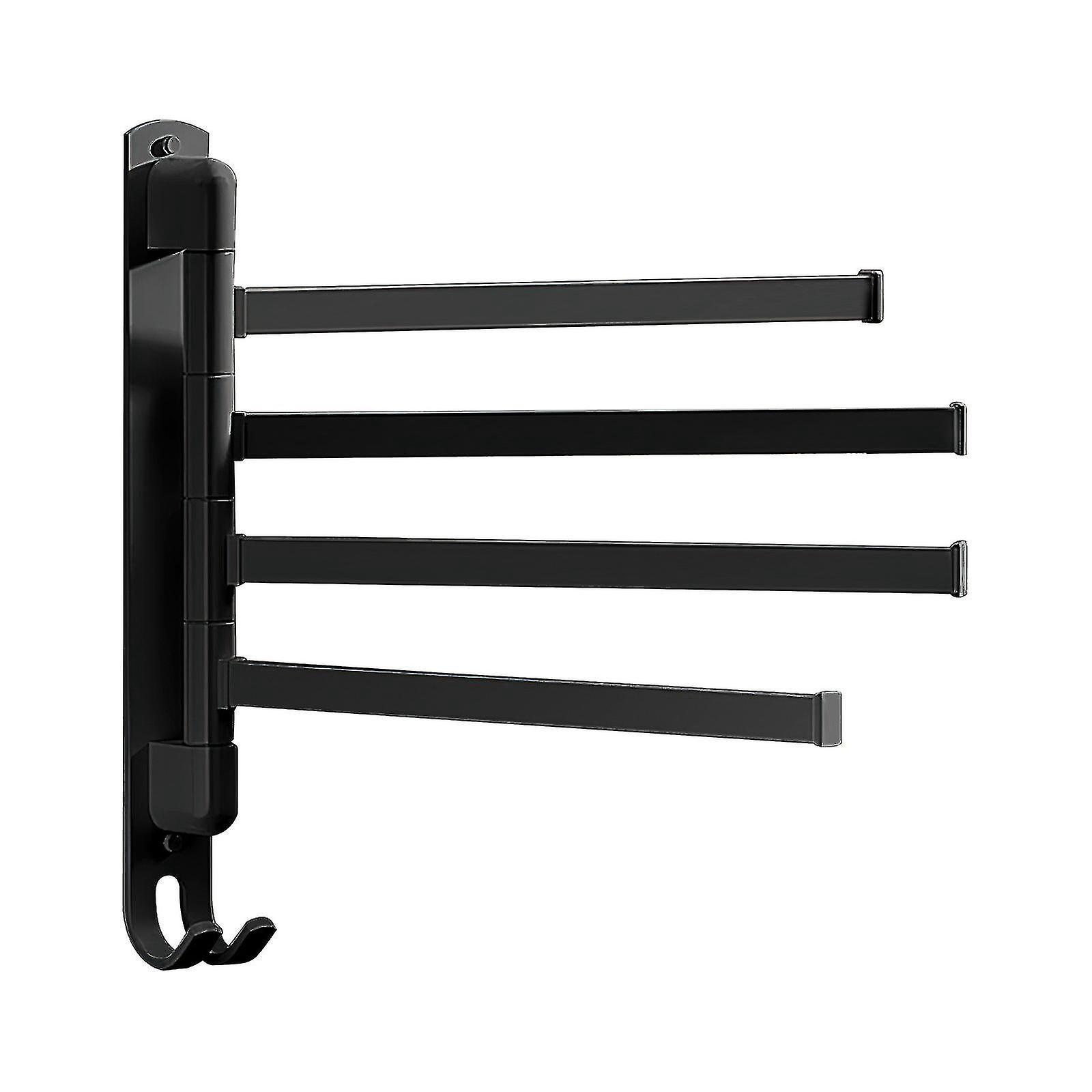 Drehbarer Und Klappbarer Wandhandtuchhalter „four Strokes“, Schwarz