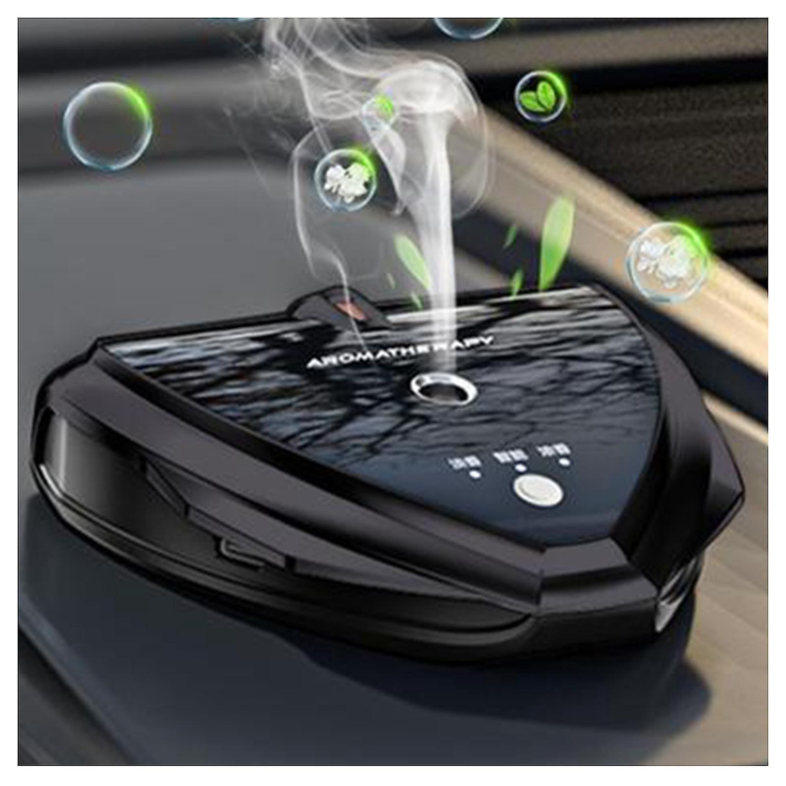 Auto-lufterfrischer-diffusor Mit Kennzeichenanzeige Und Individuell Einstellbarer Nebelfunktion – V88 – Schwarz