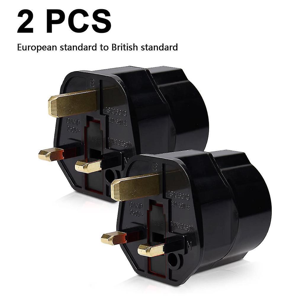 Reiseadapter Für Britische Steckdosen – Eu-zu-uk-reiseadapter – Reiseadapter – Schwarz