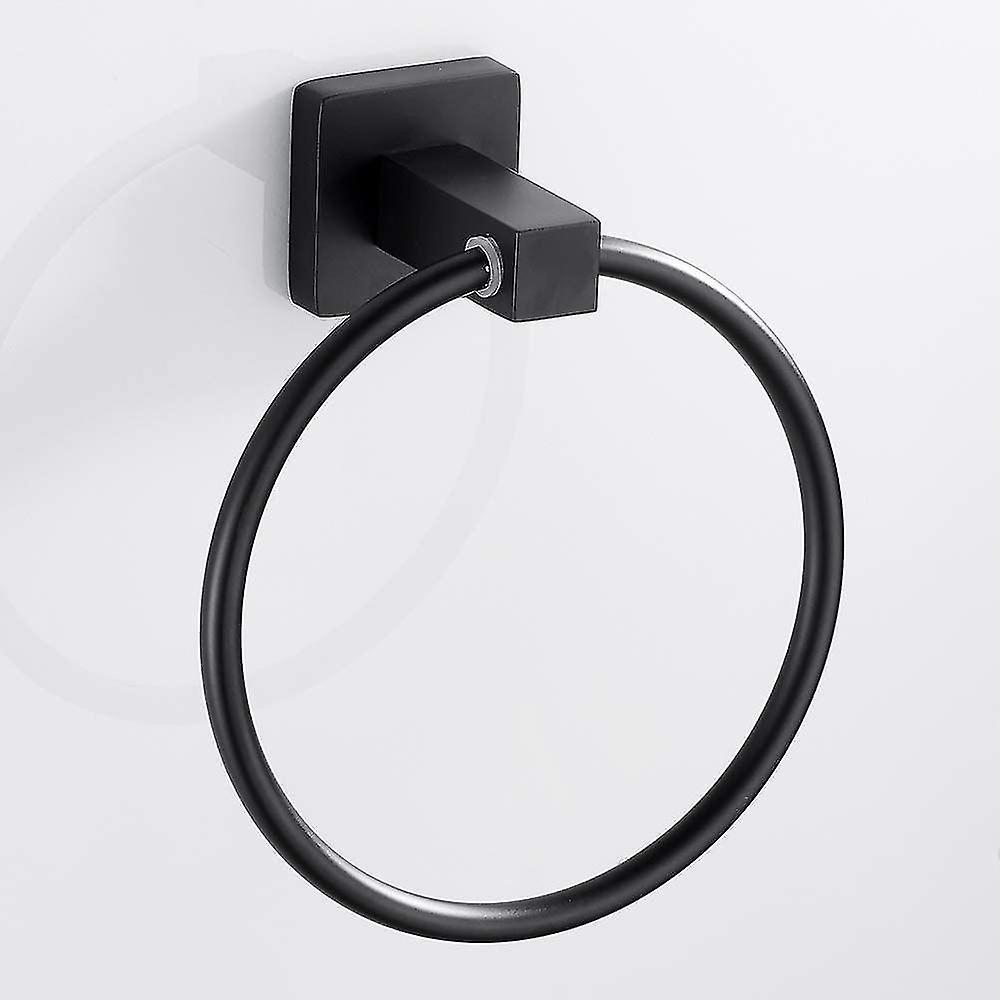 Handtuchring In Mattschwarz, Handtuchhalter Aus Edelstahl, Handtuchhaken Als Geschenk.
