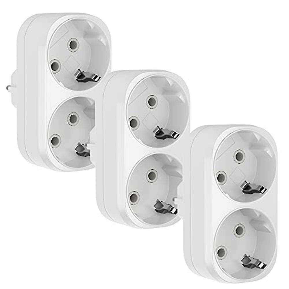 2-in-1 Dreifachsteckeradapter (doppelstecker/dreifachsteckdose) 16 A/250 V, Maximale Leistung 3680 W (eu)