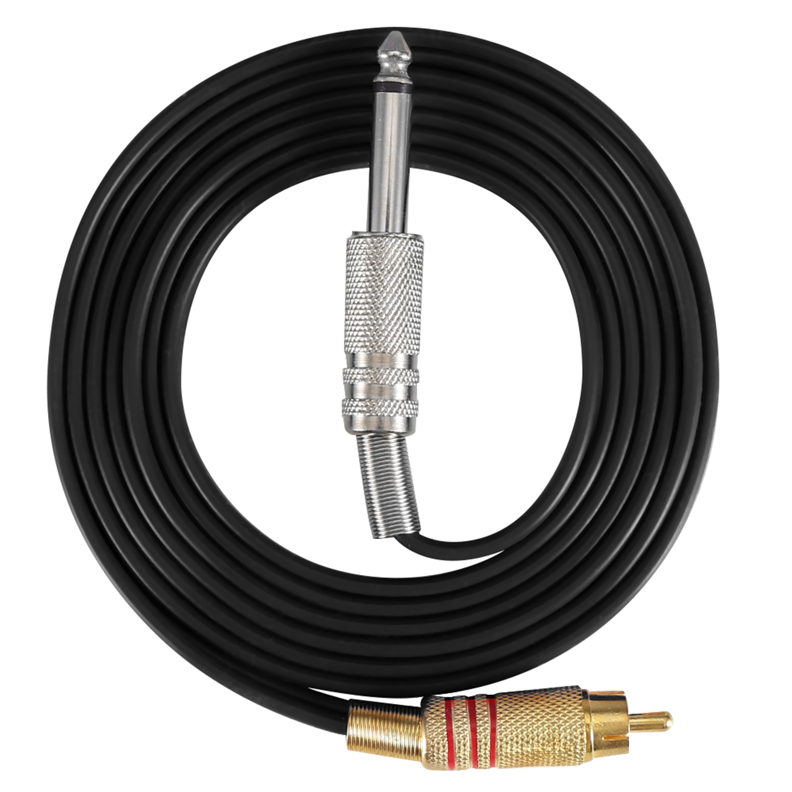 Umrüstsatz Für Tätowiermaschinen Mit Silikonhaken Und Gerader Rca-schnittstelle (schwarz)