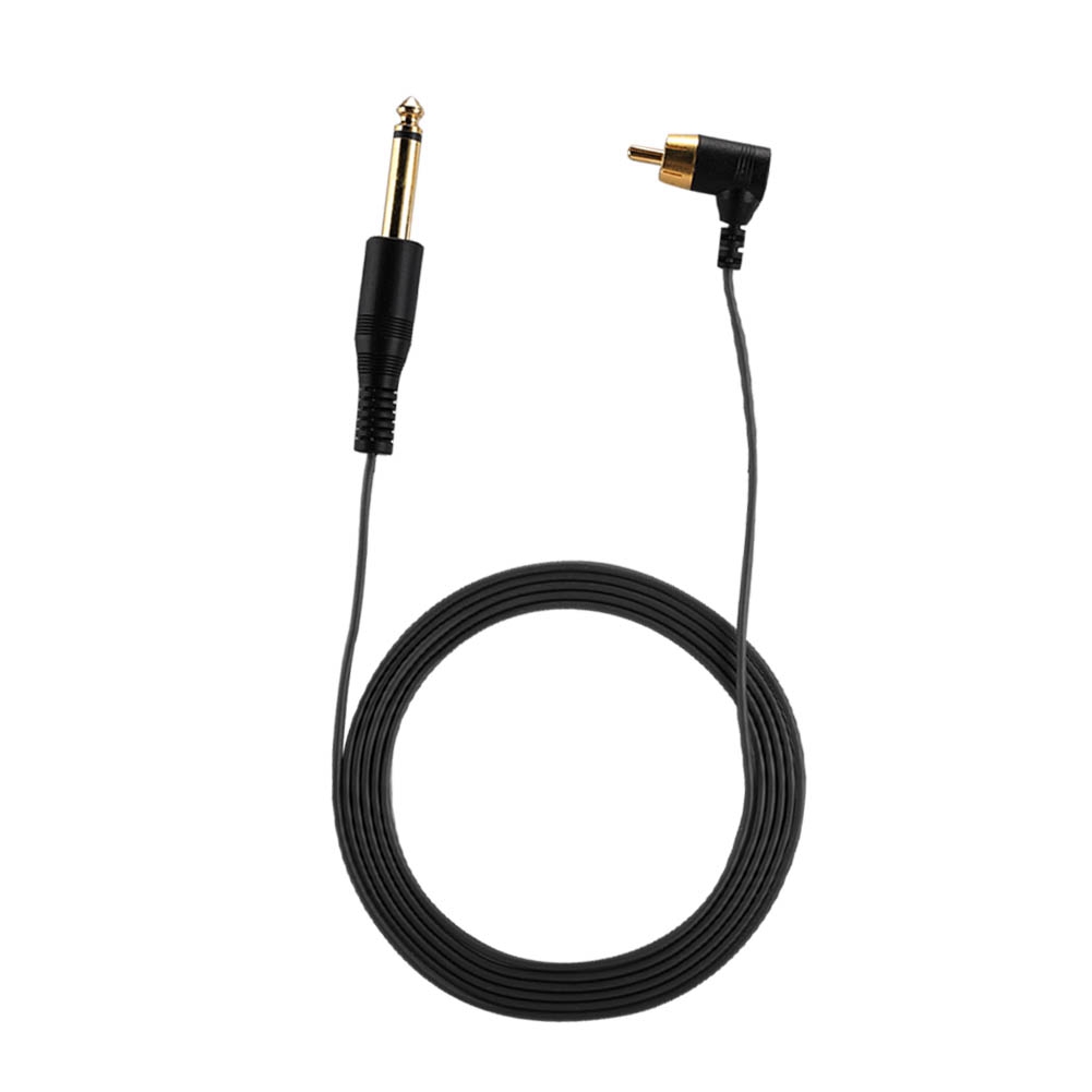 Winkel-rca-kabel Für Tätowiermaschinen – Netzteilzubehör (schwarz)