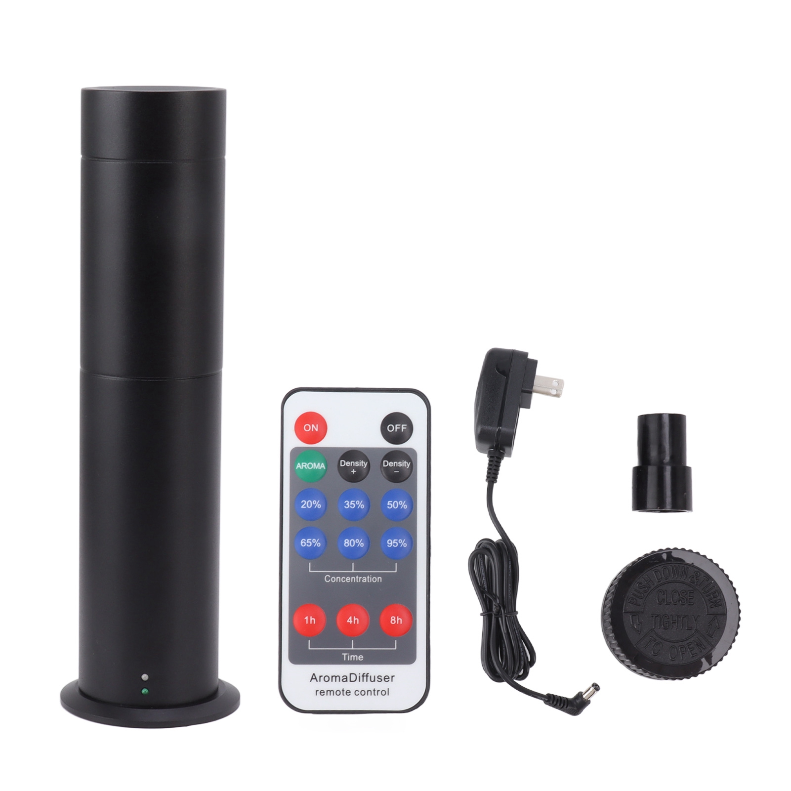 Ultraschall-diffusor Für Ätherische Öle (120 Ml) Mit Fernbedienung – Schwarz, 100–240 V, Für Schlafzimmer Und Spa