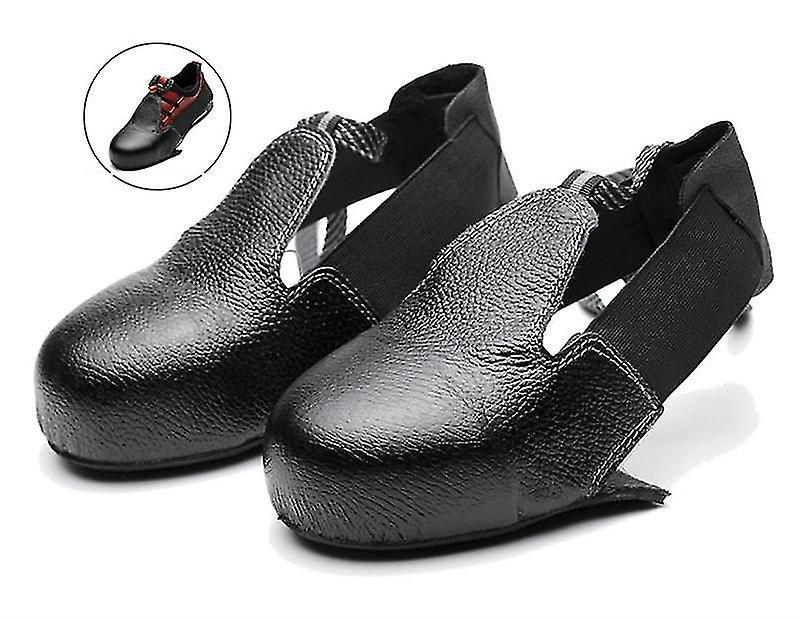 Unisex-sicherheitsüberschuhe Mit Stahlkappe, Reibungs- Und Rutschfest, Universelle Schwarze Überschuhe