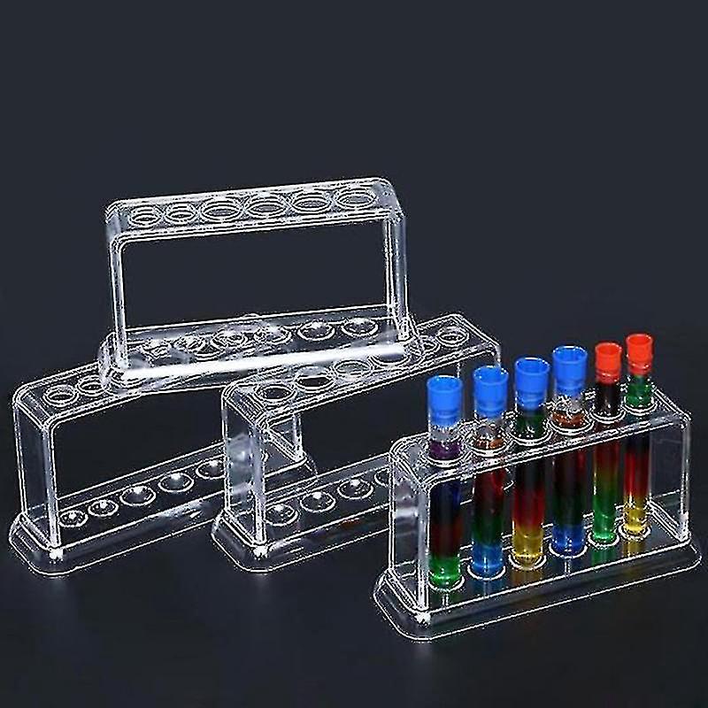 Transparenter Reagenzglashalter Aus Kunststoff, 6 Löcher, Für Labortests