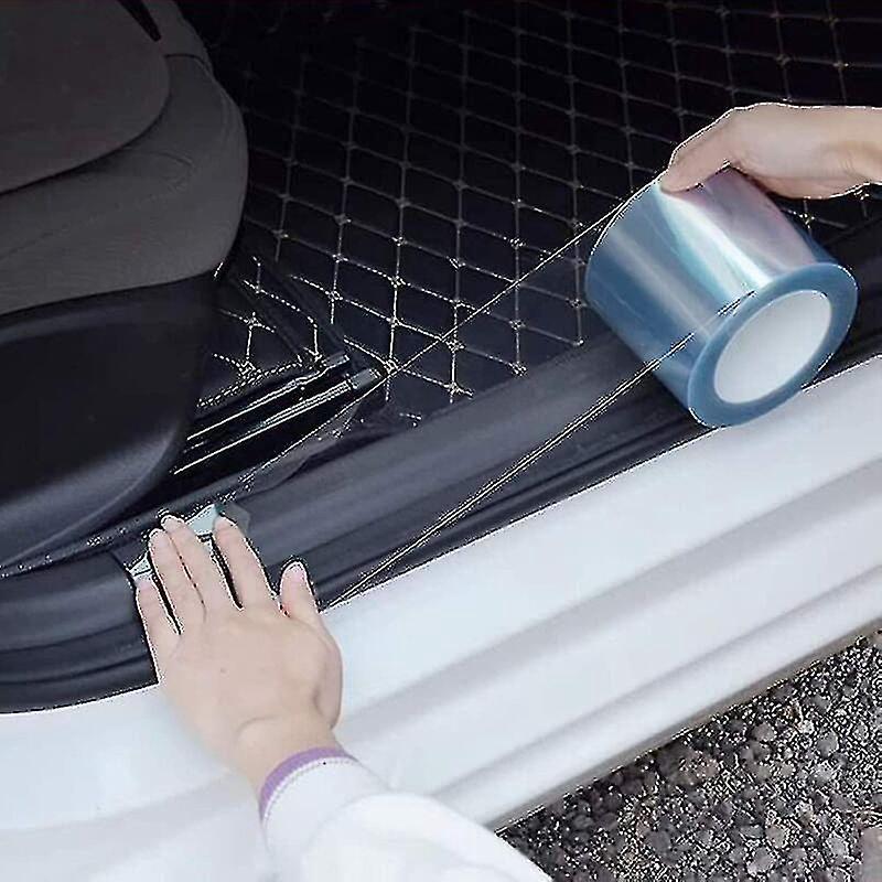 Transparente Schutzfolie Für Einstiegsleisten, Selbstklebende Schutzfolie Für Die Meisten Autos (10 Cm X 5 M) -