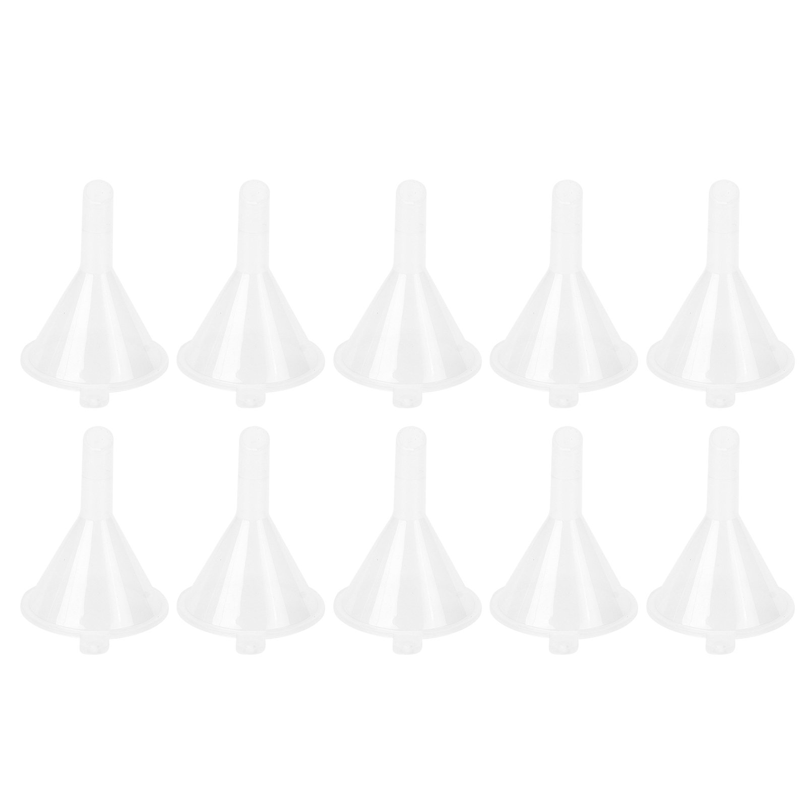 10 Miniatur-trichter Aus Transparentem Material Für Kosmetikflüssigkeiten Und Parfums