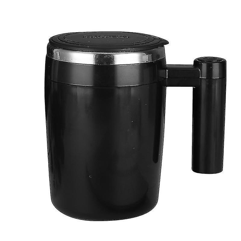 Vollautomatischer Magnet-kaffeebecher, Ideal Zum Anrühren Von Proteinpulver. Elektrischer Becher Aus Weißem Edelstahl.