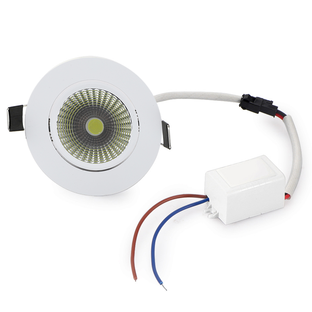 Einbau-led-deckenleuchte Mit Cob-technologie, Aluminium, 69 Mm Öffnung, 3 W Kaltweiß, 110 V, Moderne Innenbeleuchtung