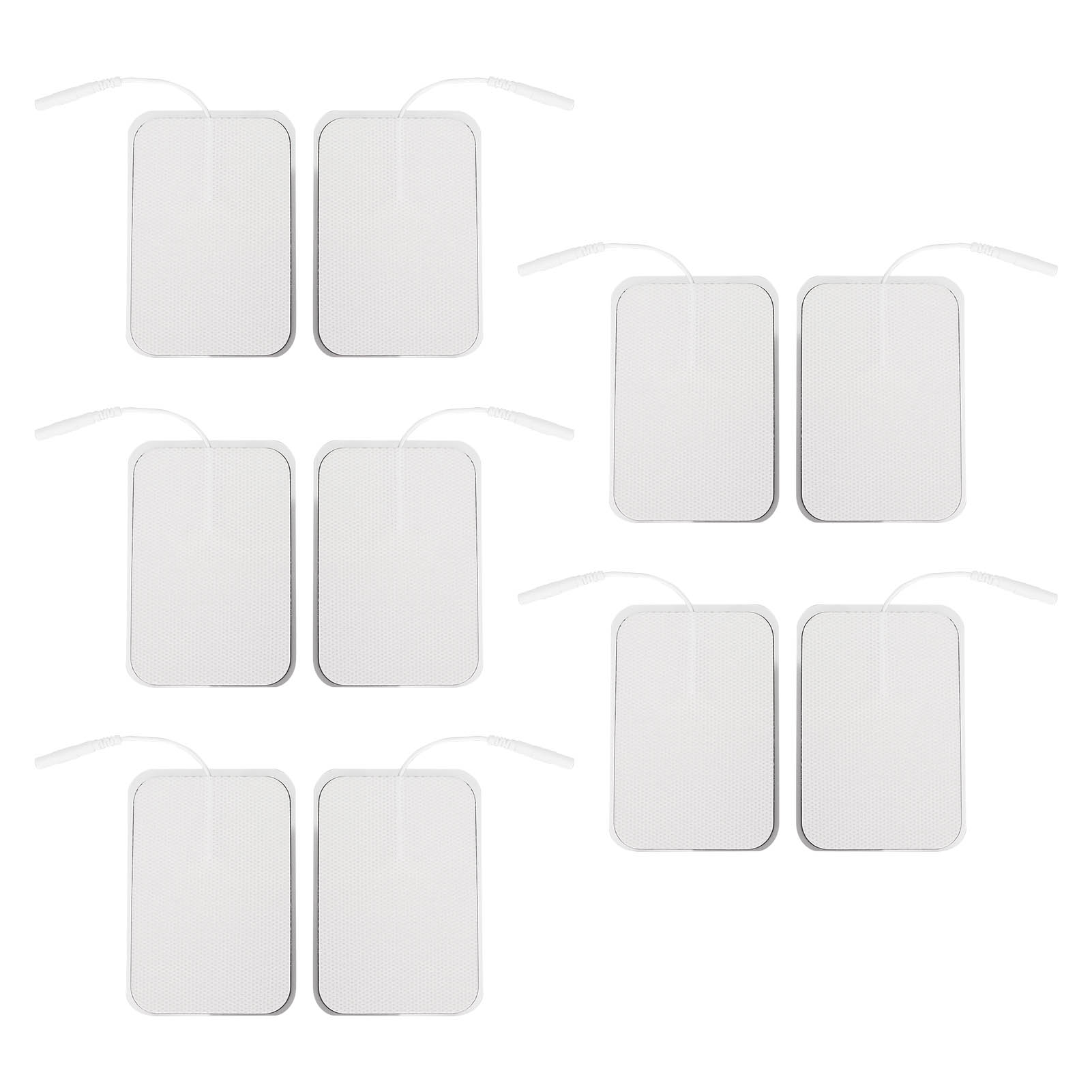 10 Rechteckige, Selbstklebende Elektroden Für Tens-geräte – 2 Mm Ersatzpads