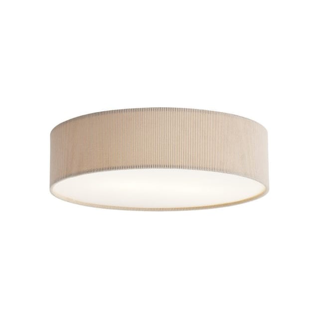 Qazqa Moderne Deckenleuchte Taupe Mit Samtschirm 38cm 2-flammig -