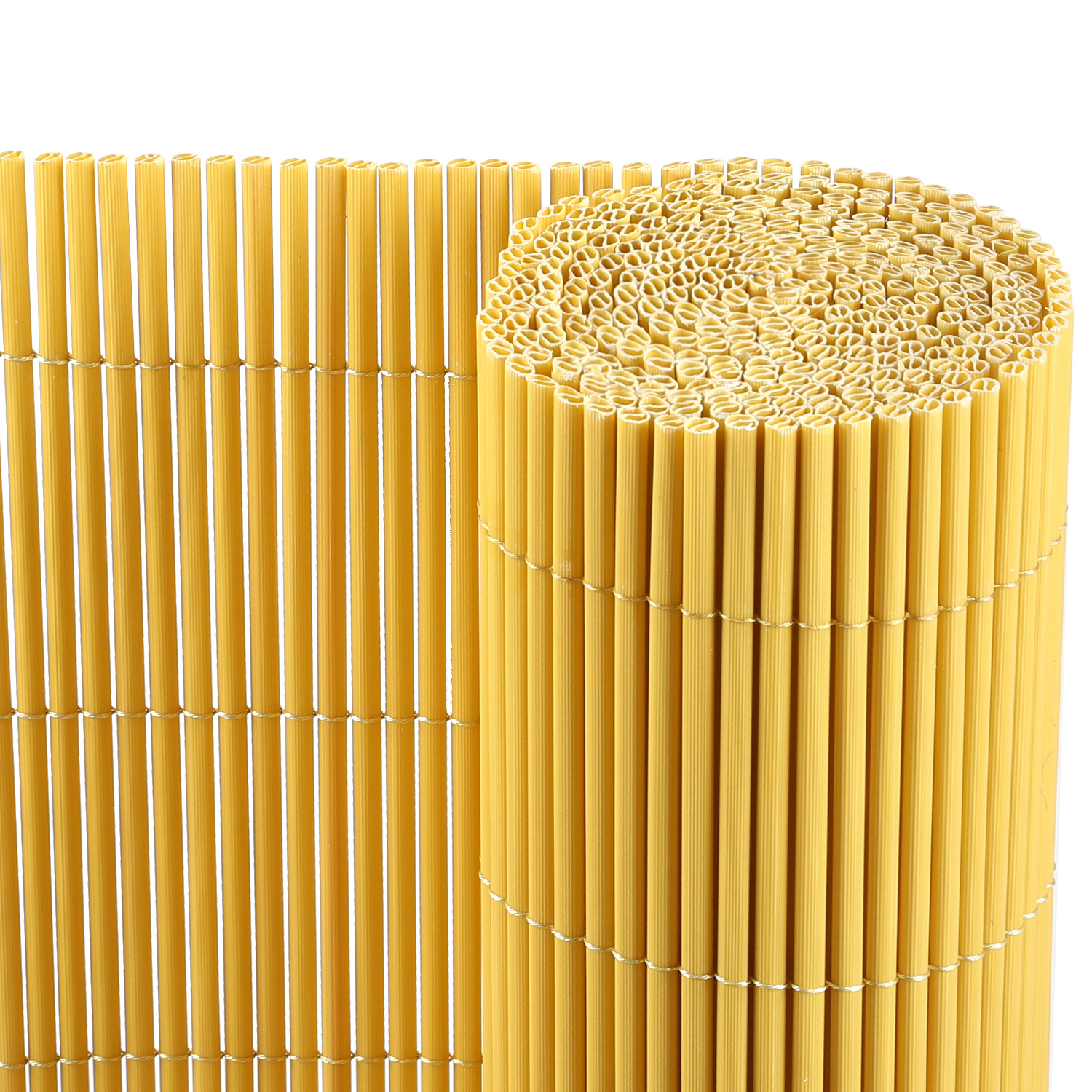 Randaco Bambú 80x400cm Malla Ocultación Pvc Efecto Bambú Para Jardín Y Balcón – Valla Ocultante, Cortavientos, Pantalla De Privacidad Exterior