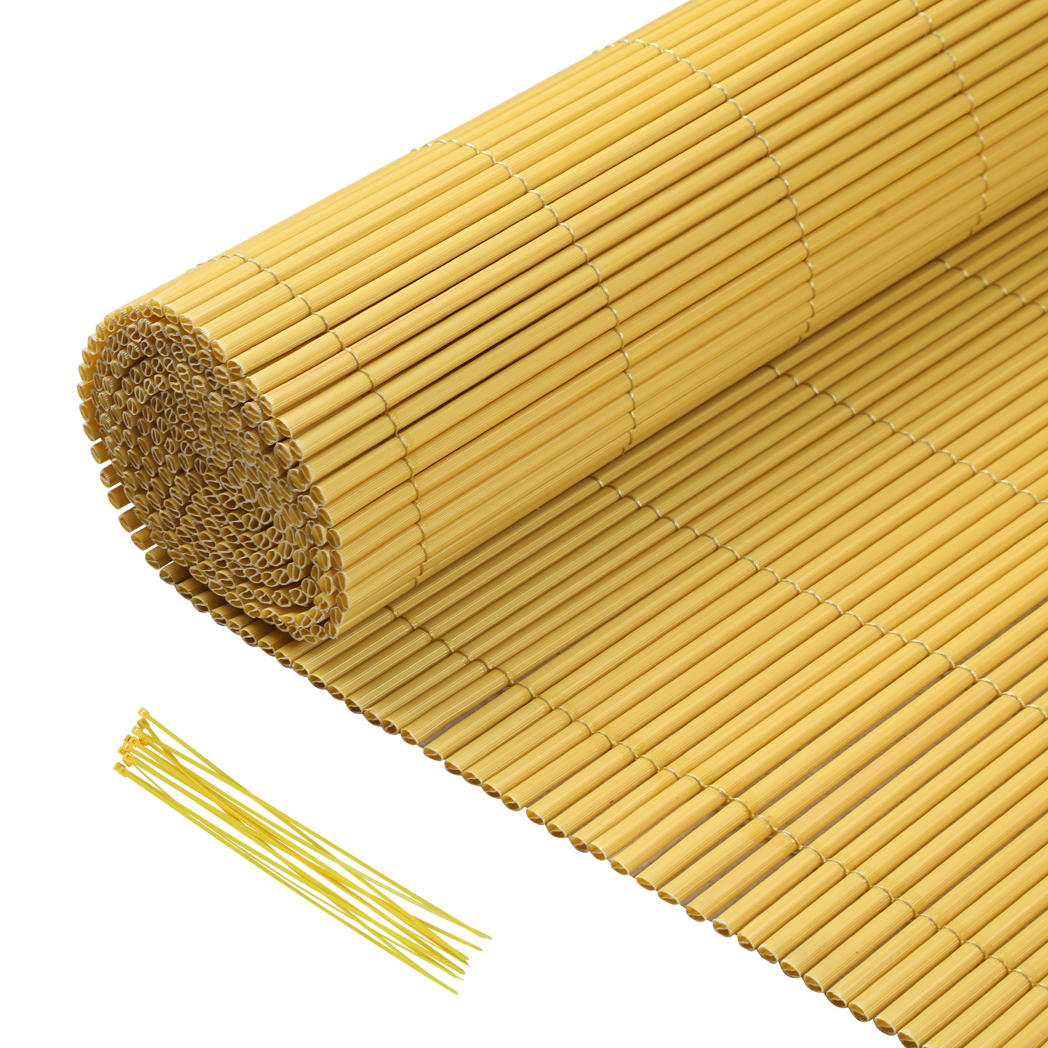 Randaco Bambú 80x900cm Malla Ocultación Pvc Efecto Bambú Para Jardín Y Balcón – Valla Ocultante, Cortavientos, Pantalla De Privacidad Exterior