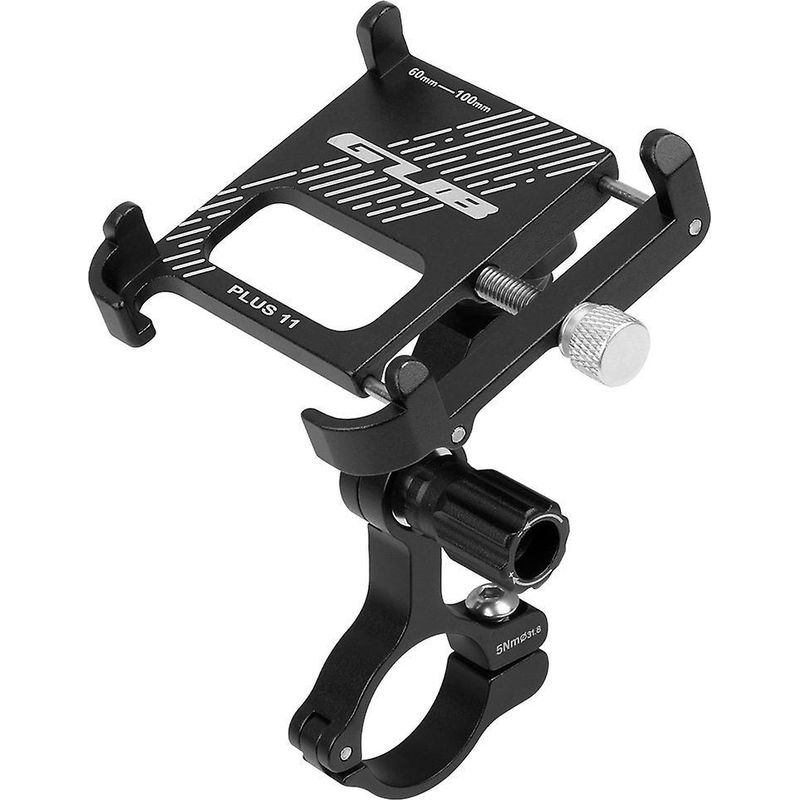 Handyhalterung (schwarz) Aluminium Fahrrad-handyhalterung 360 Grad Drehbar, Verstellbar, Rutschfest, Lenkerhalterung Für Mountainbikes, Rennräder Und Mopeds