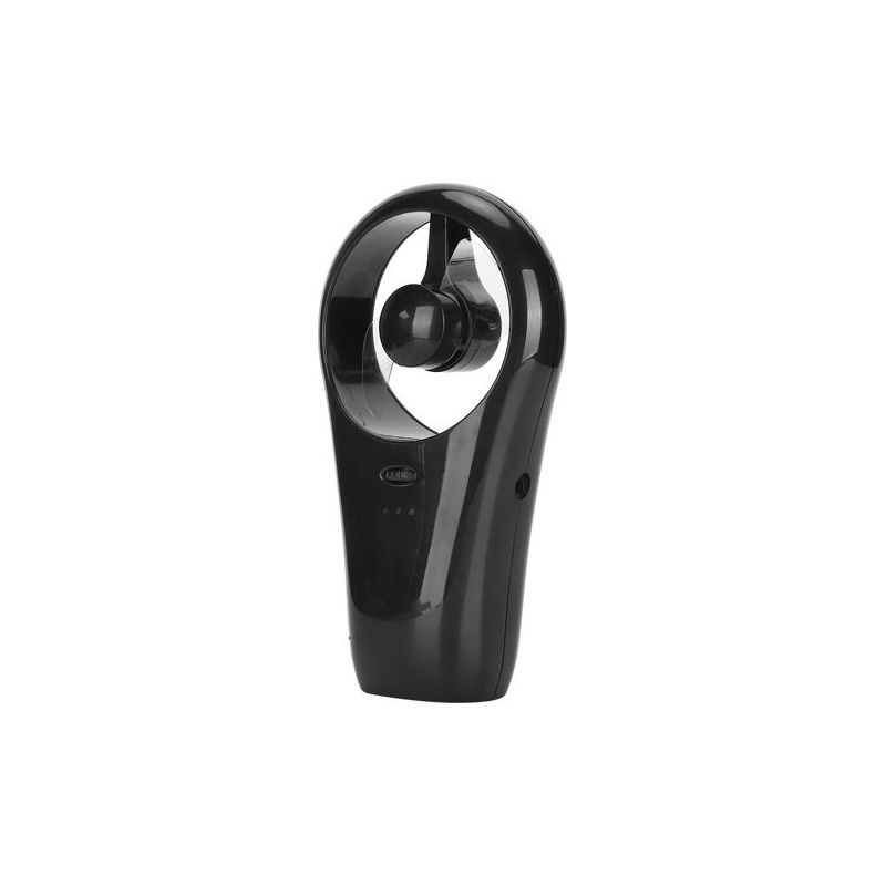 Mini-tischventilator, Schwarz, Wiederaufladbar Und Leise, Mit Usb-anschluss Für Reisen Und Büro