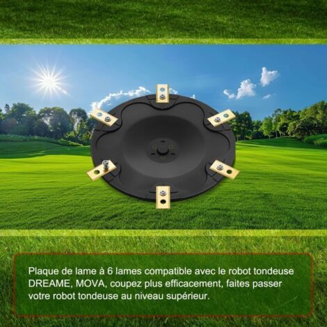 Équipement : Plateau À Couteaux + 6 Lames Compatibles Avec Dreame Mova, Lame De Tondeuse À Gazon Robotisée