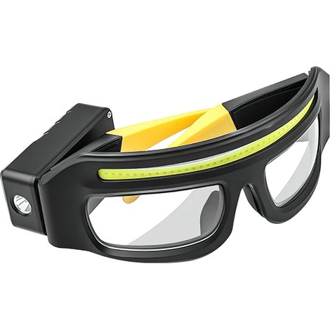 Led-brille Mit Wiederaufladbarer Stirnlampe, Bewegungssensor Und Touch-steuerung, 5 Modi, Usb-c-beleuchtung Für Laufen Im Dunkeln, Camping, Angeln Und Radfahren