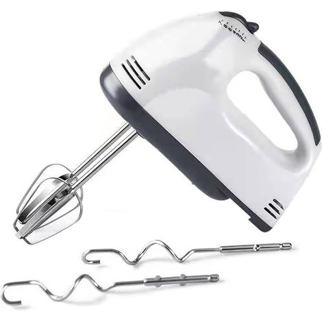 Handmixer, Elektrischer Mixer, Handmixer Zur Zubereitung Von Kuchen, Eiern, Schlagsahne Und Anderen Speisen, Mit 4 Edelstahl-aufsätzen.