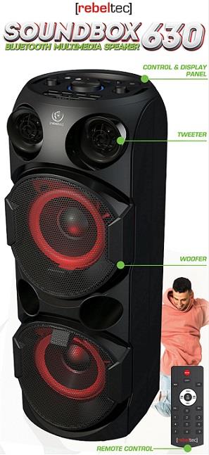 Rebeltec Soundbox 630 Tws/fm/usb Bluetooth-lautsprecher